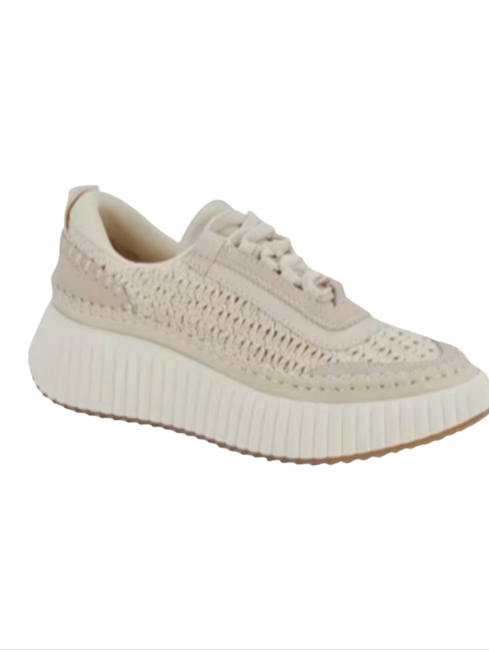 Dolce Vita Dolen Platform Sneakers Sandstone Knit Women's Size 9